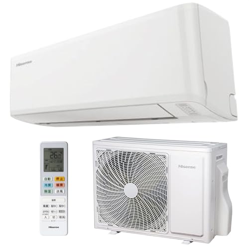 【商品配送のみ】ハイセンス エアコン おもに14畳 2024年モデル 単相200V 冷暖房 除湿 どっちも解凍洗浄 内部クリーン HA-S40G2-W